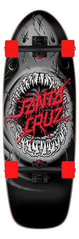 Santa Cruz cruiser Pigalodon Factory Skateboard Black Red 10.54"