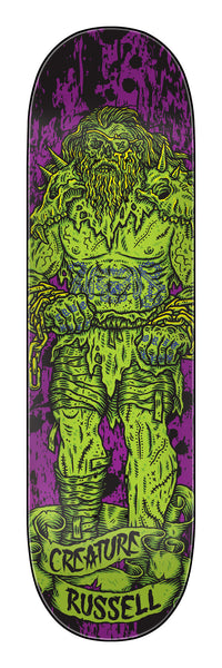 Creature skateboard deck Russell Viking Hesh Law XX 8.75"