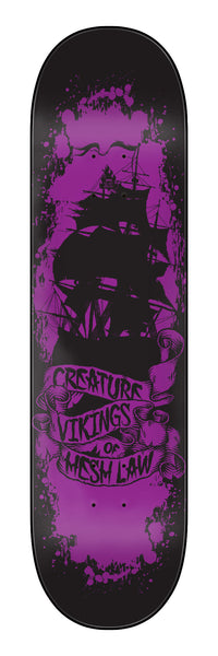 Creature skateboard deck Gravette Viking Hesh Law XX 8.3"