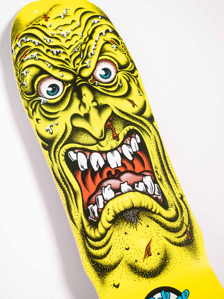Santa Cruz skateboard deck Roskopp Face Reissue - Yellow 9.5"