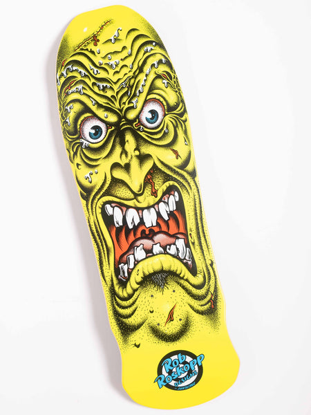 Santa Cruz skateboard deck Roskopp Face Reissue - Yellow 9.5"