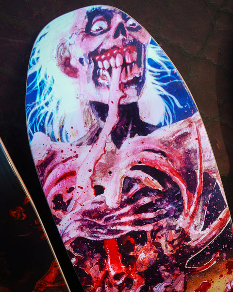 Creature skateboard deck Cannibal Eaten Back to Life 9.35"