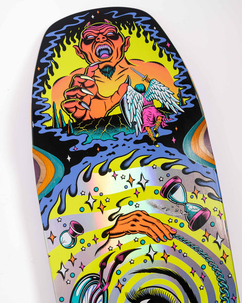 Santa Cruz skateboard deck Delfino Pinball Vision Pro 9.14"