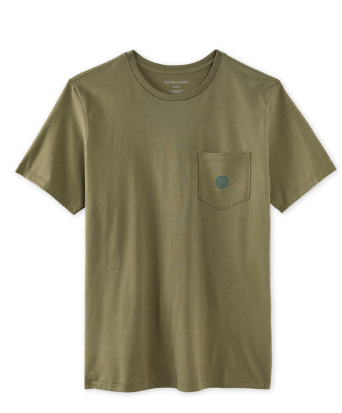 Outerknown Men's Dot Pocket Tee Olive 12152017OLV