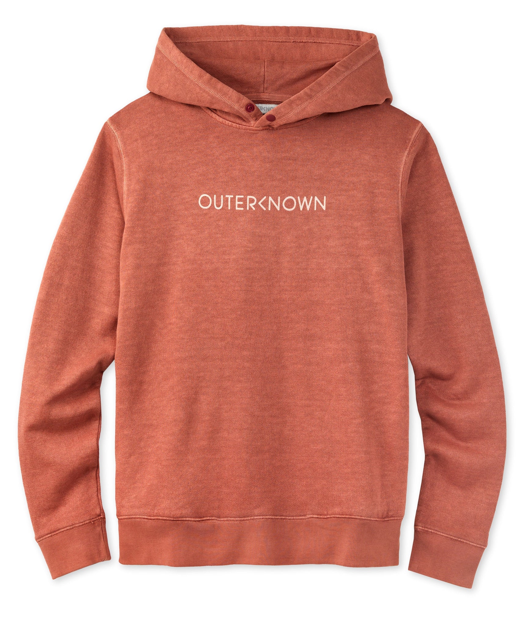 Outerknown Men's Wordmark Snap Hoodie Henna 1260011OUHNA