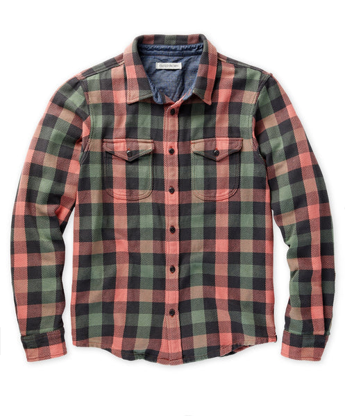 Outerknown Men's Blanket Shirt Astrodust Balboa Check 1310205ABH