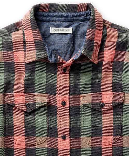 Outerknown Men's Blanket Shirt Astrodust Balboa Check 1310205ABH