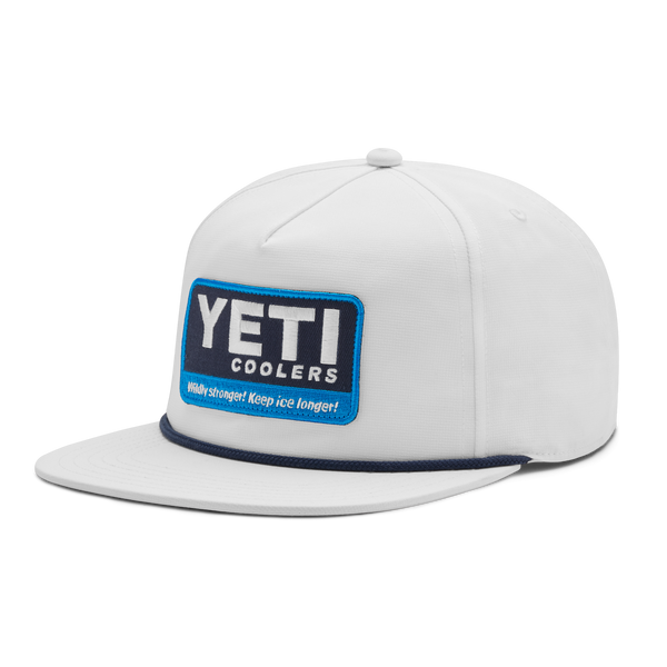 Yeti Coolers® “Wildly Stronger” Flat Brim Rope White