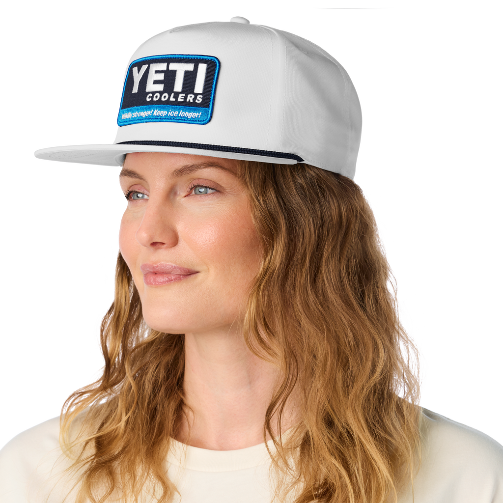Yeti Coolers® “Wildly Stronger” Flat Brim Rope White – West French