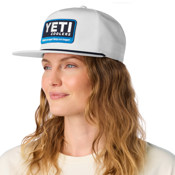 Yeti Coolers® “Wildly Stronger” Flat Brim Rope White