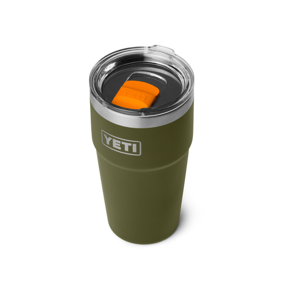 YETI Rambler® Stackable Cup Insulated – Olive / King Crab Orange – 20oz / 591ml