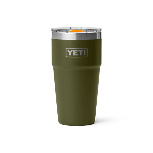 YETI Rambler® Stackable Cup Insulated – Olive / King Crab Orange – 20oz / 591ml