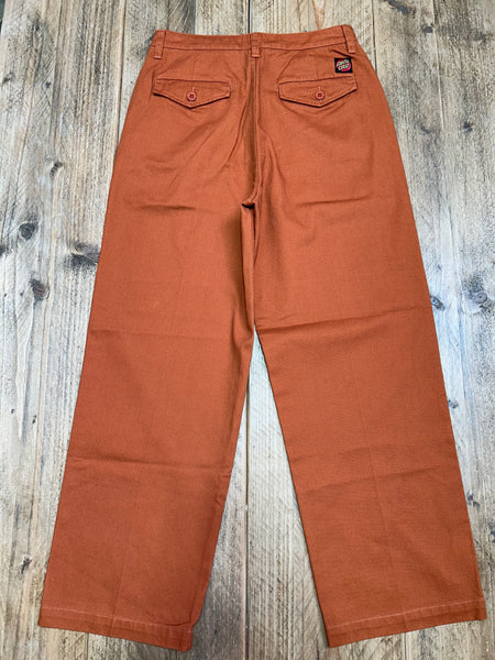 Santa Cruz Women's Nolan Chino Size 8 Rust SAMPLE 50% OFF