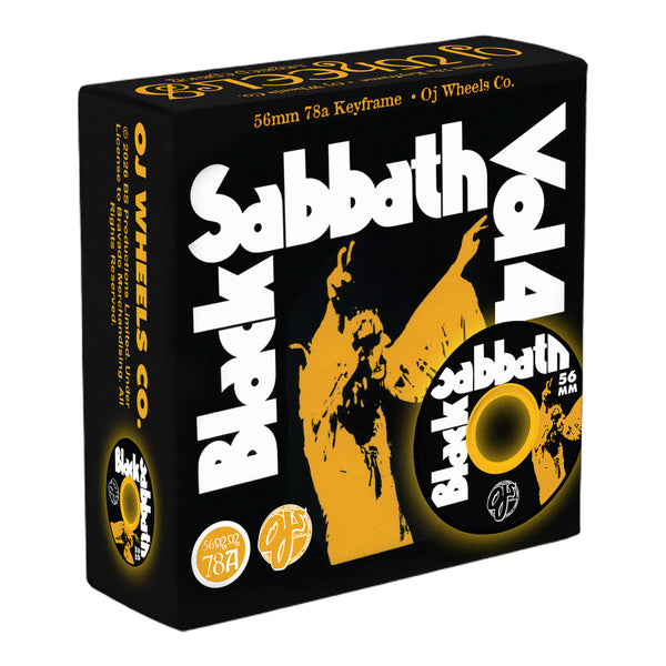OJ skateboard wheels x Black Sabbath Vol 4 Key Frame 56mm 78A