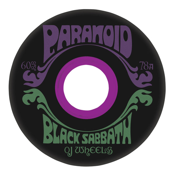 OJ skateboard wheels x Black Sabbath Paranoid 78A 60mm