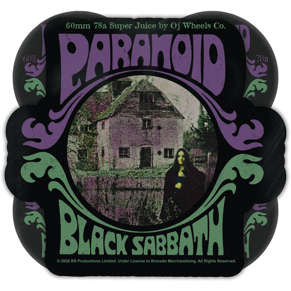 OJ skateboard wheels x Black Sabbath Paranoid 78A 60mm