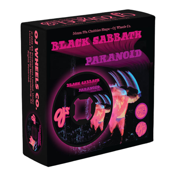 OJ skateboard wheels x Black Sabbath Paranoid Chubbies 99a 56mm