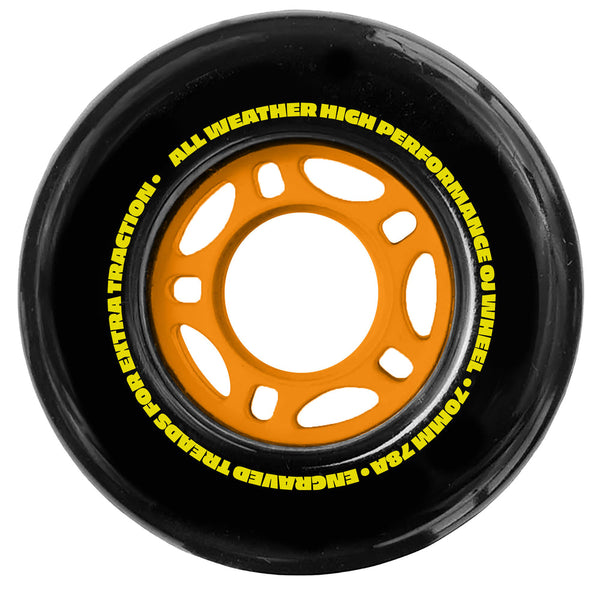 OJ skateboard wheels Dirt Tires Thunder Juice 78a Black 70mm