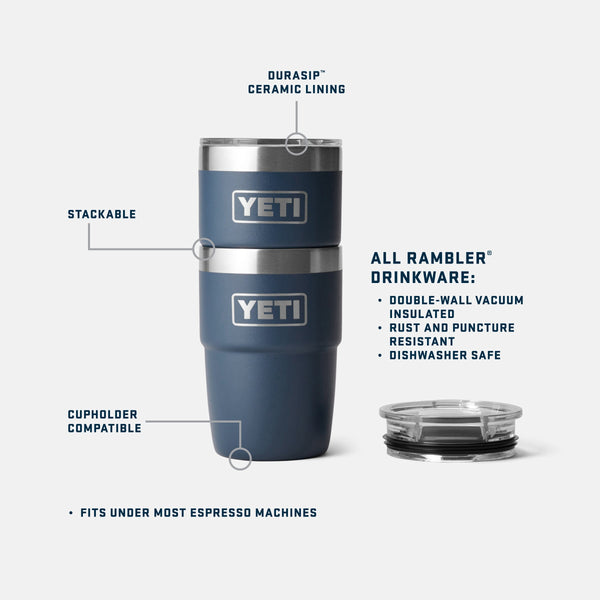Yeti Rambler Stackable Cup Insulated Venom 8oz