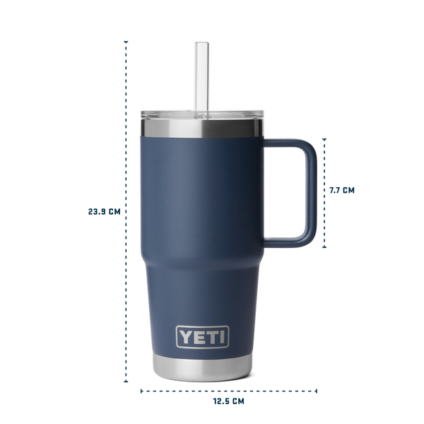 Yeti Rambler Straw Mug Insulated Royal Blue 25oz - 739ml