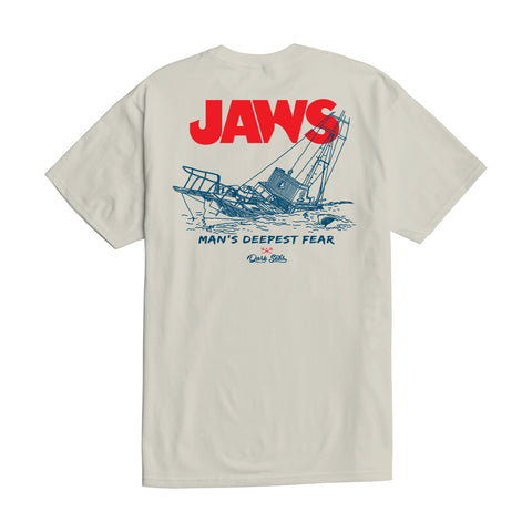 Dark Seas x Jaws Deepest Fear Tee shirt cream 304000510J