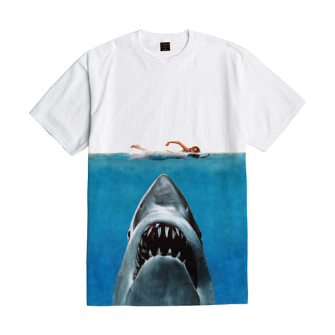Dark Seas x Jaws Movie Poster Tee shirt white 304000511J