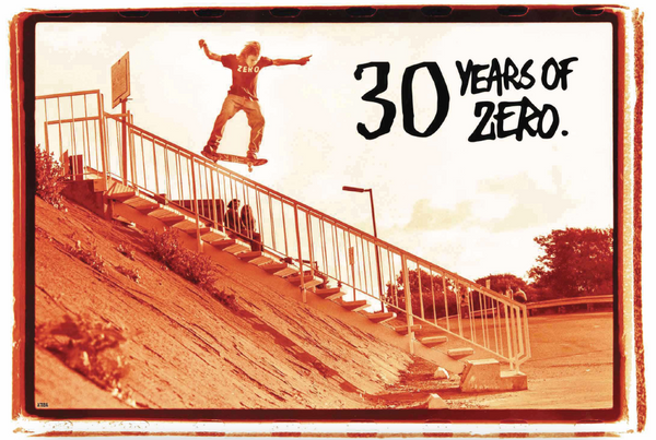 Zero skateboard deck Dying to Live 30 years reissue 8.5"