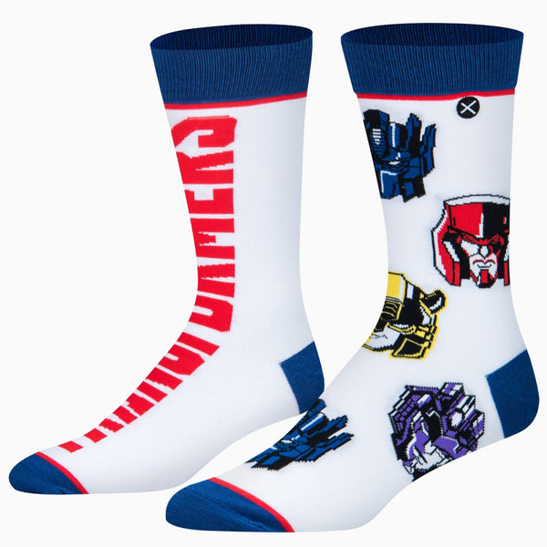Odd Sox Transformers Split Mens Crew Socks Size US 8-12