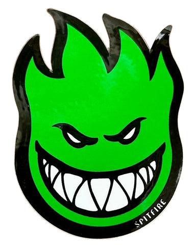 Spitfire Logo Stickers Fireball (Bighead) Small Green