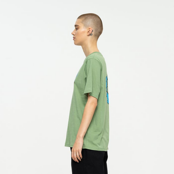 Santa Cruz  Screaming Hand Chest T-Shirt Jade Small Sample 50% OFF