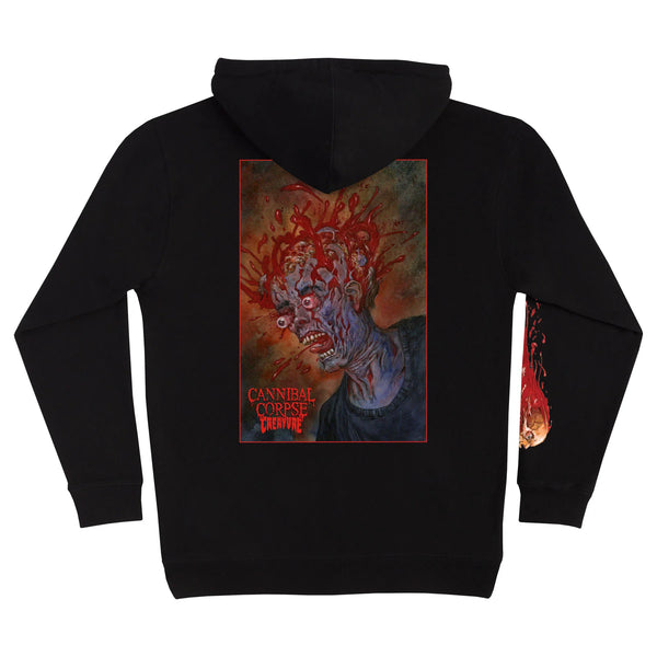 Creature pullover hoodie Cannibal Corpse Black