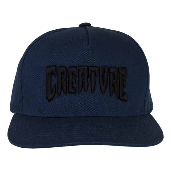 Creature cap Mono Logo snapback Black