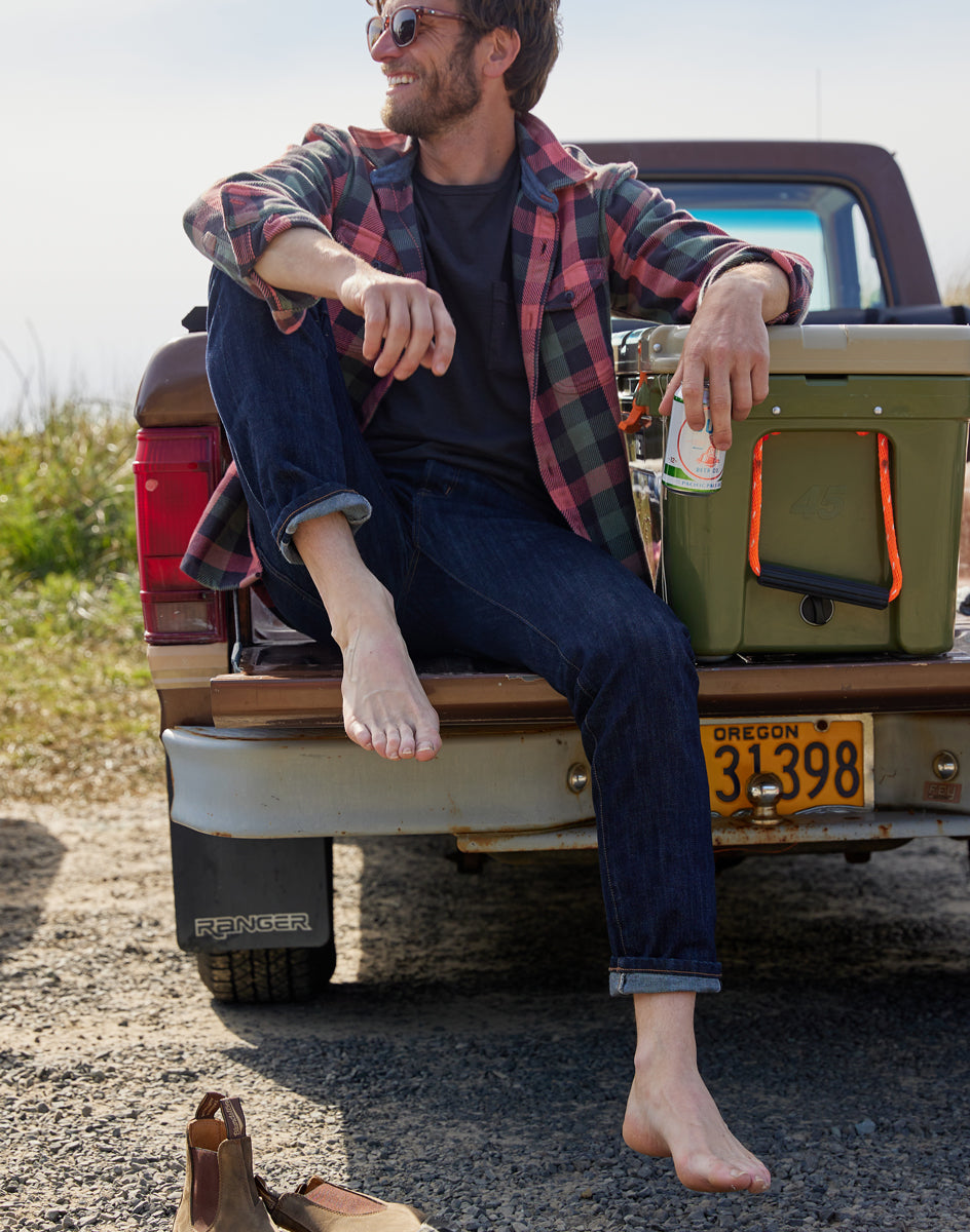 Outerknown Men's Blanket Shirt Astrodust Balboa Check 1310205ABH