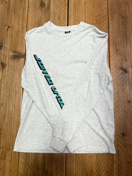 Santa Cruz Broken Dot Athletic Heather Long Sleeve T-Shirt Size S Sample 50% Off Sale