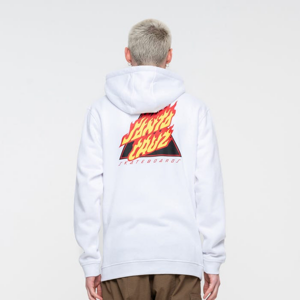 Santa Cruz  Flamed Not A Dot Hood White Sample 50% OFF