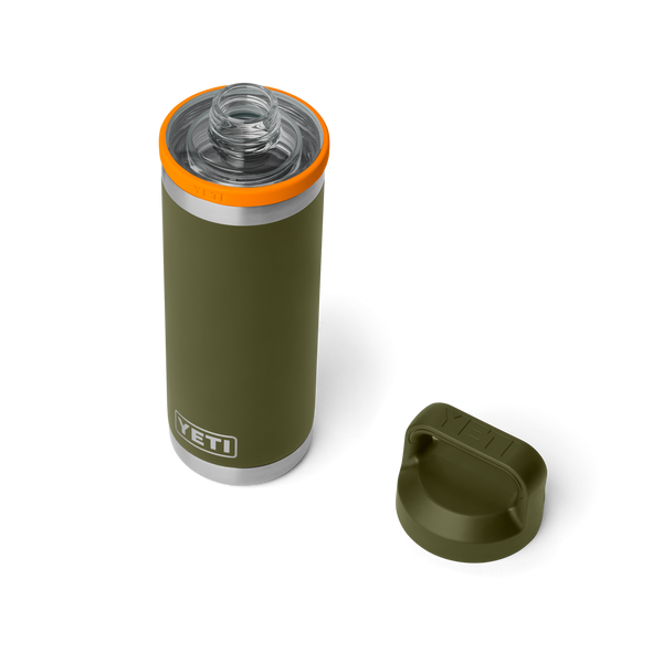 YETI Rambler® Bottle Insulated with Chug Cap – Olive / King Crab Orange – 18oz / 532ml