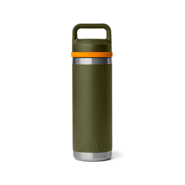 YETI Rambler® Bottle Insulated with Chug Cap – Olive / King Crab Orange – 18oz / 532ml
