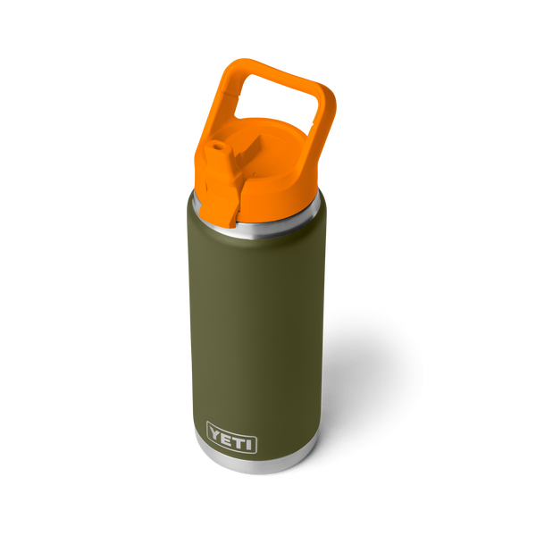 YETI Rambler® Straw Bottle Insulated – Olive / King Crab Orange – 26oz / 769ml