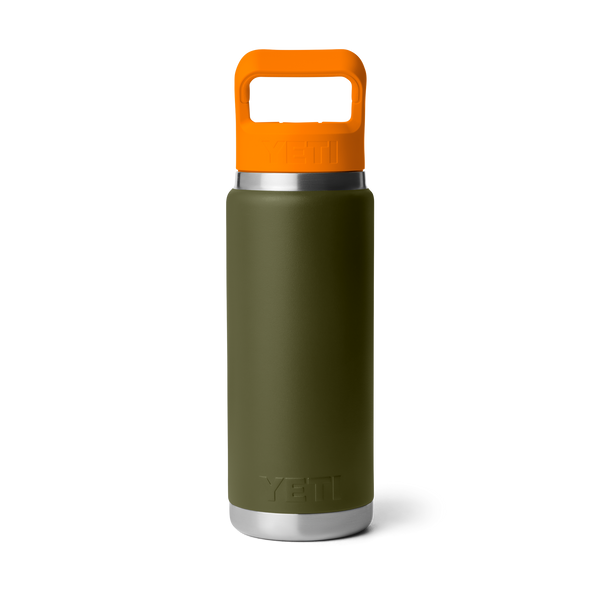 YETI Rambler® Straw Bottle Insulated – Olive / King Crab Orange – 26oz / 769ml