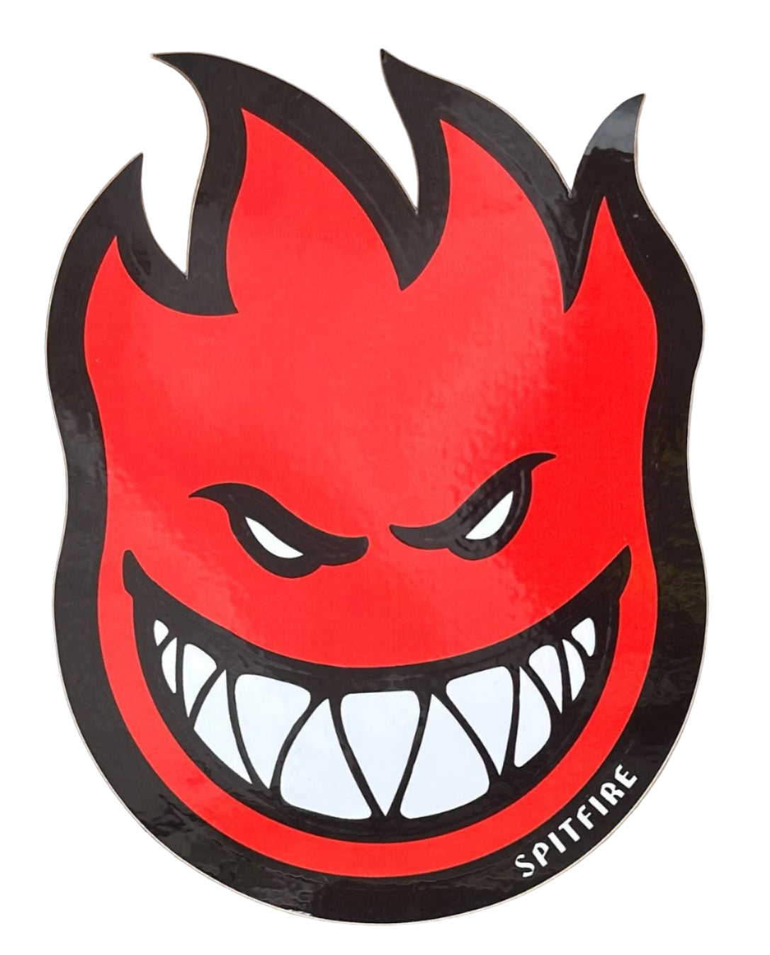 Spitfire Logo Stickers Fireball (Bighead) Large Red