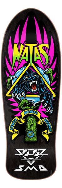 Santa Cruz skateboard deck Reissue Natas Panther Lenticular black 10.538"