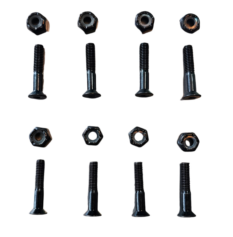 Skateboard bolts 1" - sold by 4