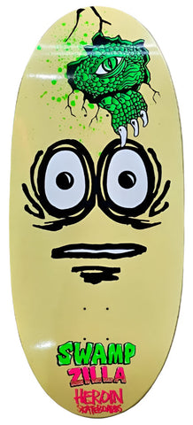 Heroin skateboard deck Swampzilla 13"
