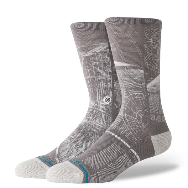 Stance crew socks Death Star Star Wars Grey