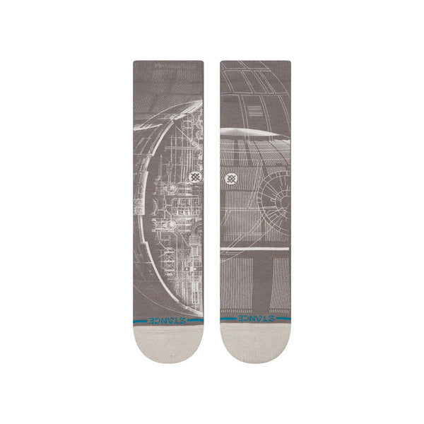 Stance crew socks Death Star Star Wars Grey