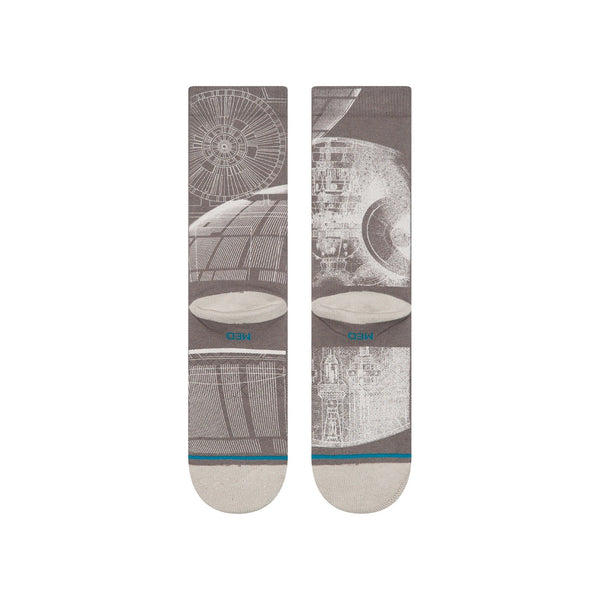 Stance crew socks Death Star Star Wars Grey