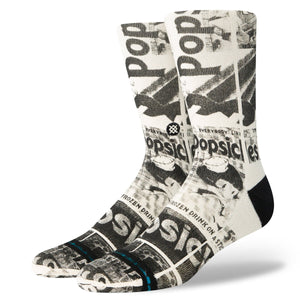 Stance Popsicle Crew Socks Vintage White A555C23POT-VWH