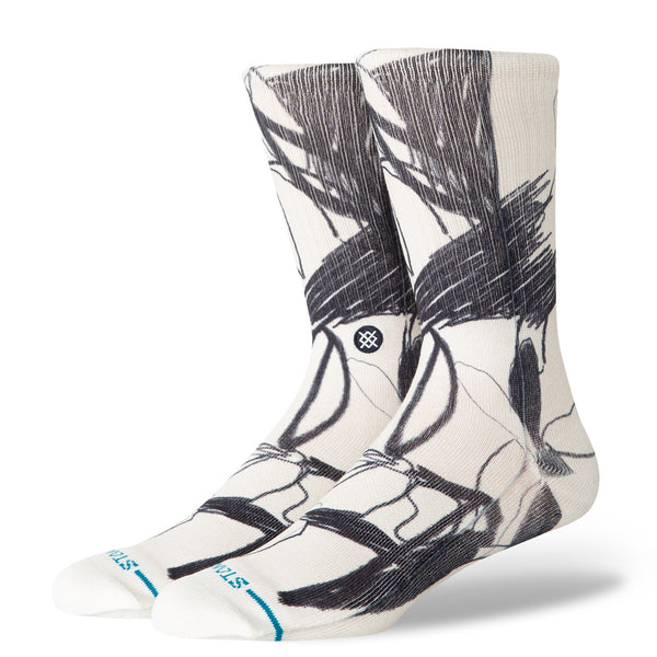Stance crew sock Art Studio White