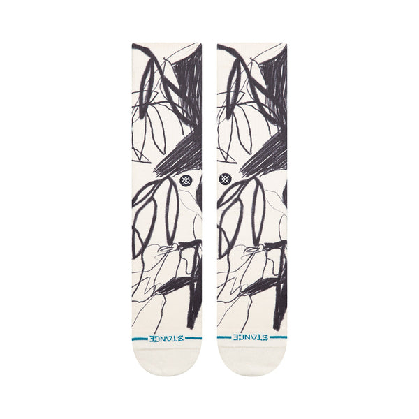 Stance crew sock Art Studio White