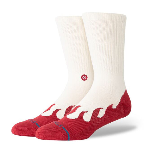 Stance Sock Heating Up Crew Red